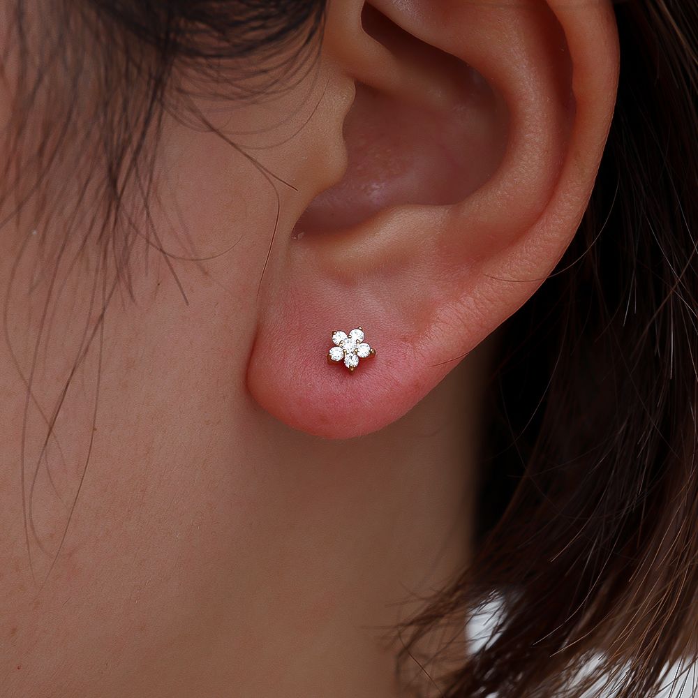 Piercing mini Diamond flower