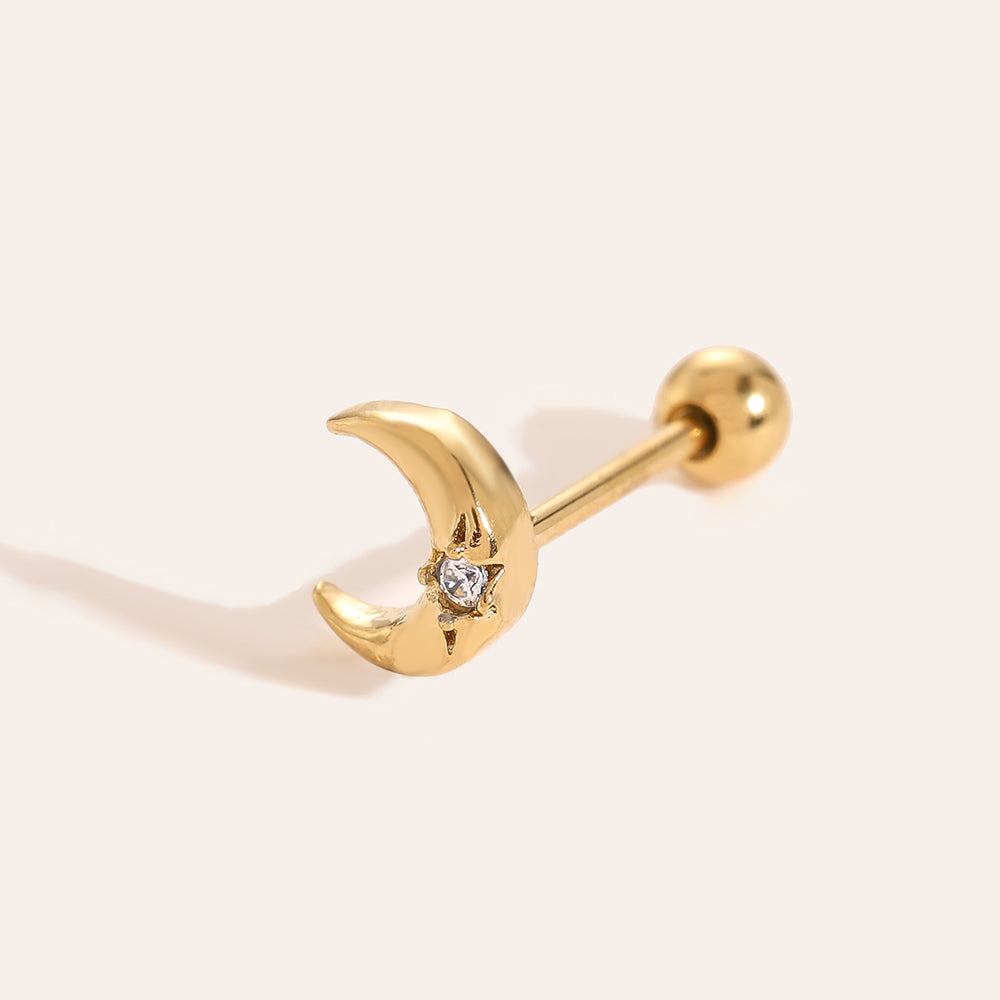Piercing mini Diamond Moon