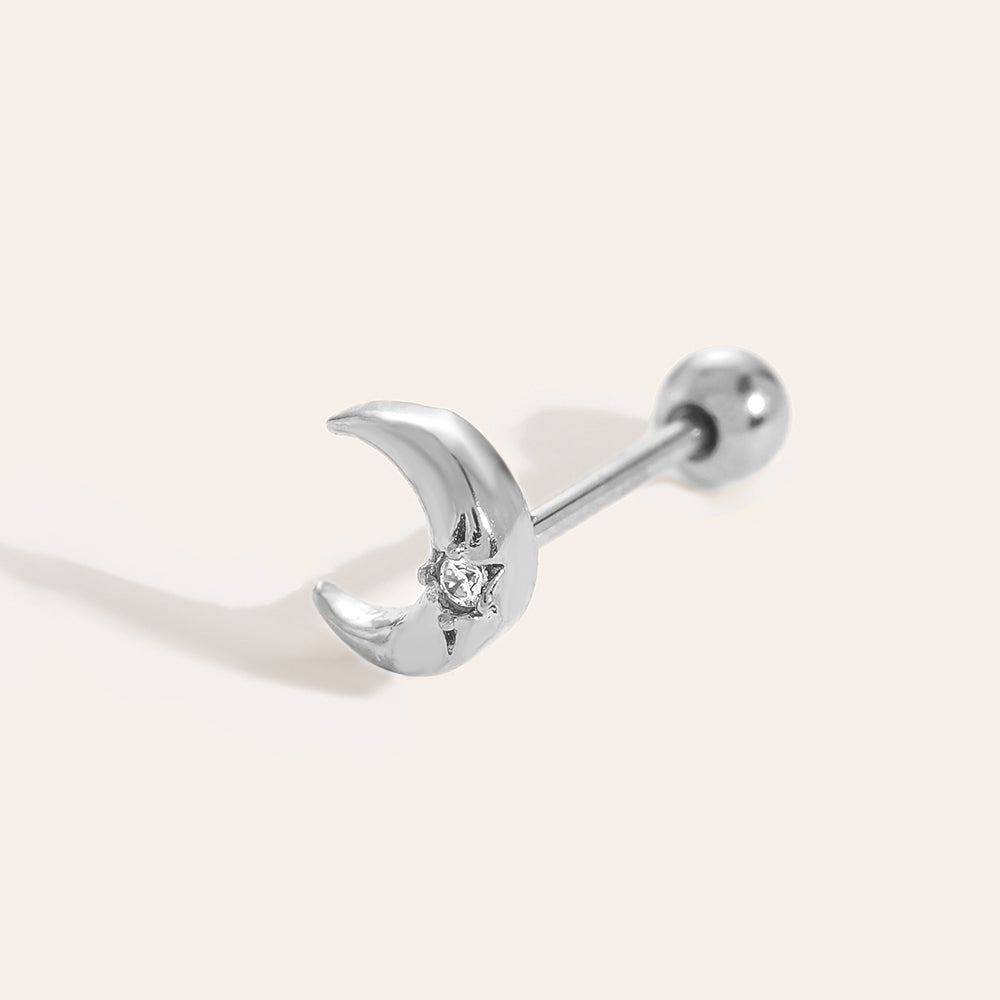 Piercing mini Diamond Moon