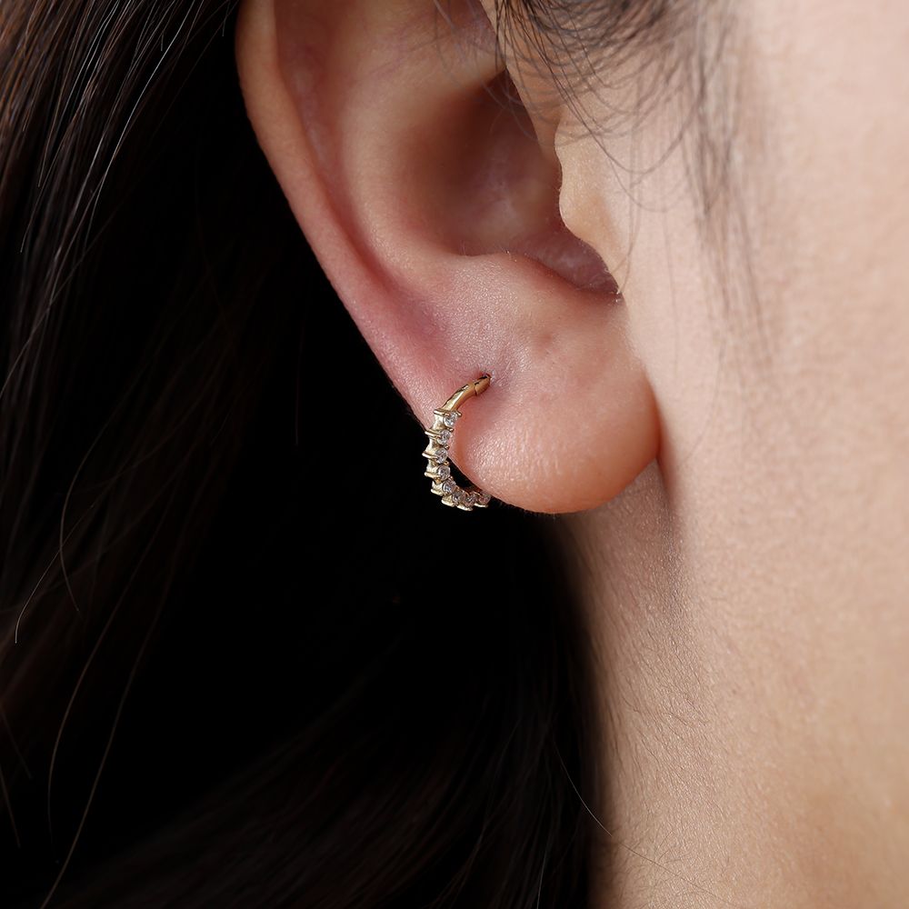 Piercing mini 12mm Diamond Circle