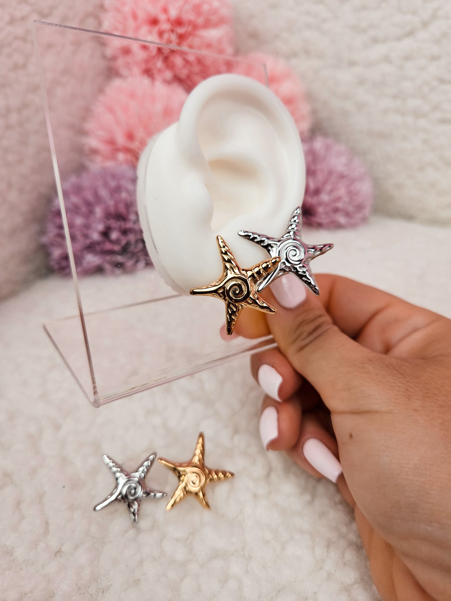 Boucles Étoile de mer DORÉ