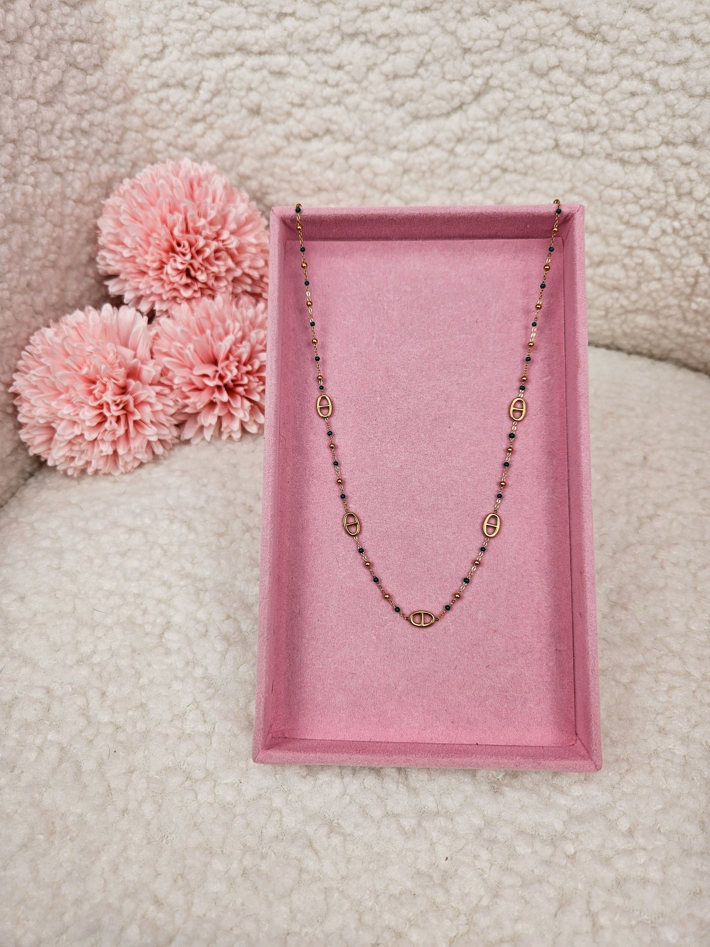 Collier Adelina Vert DORÉ