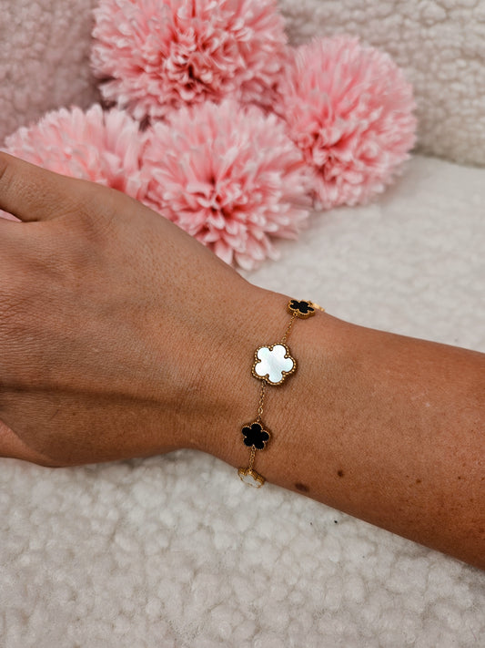 Bracelet Carmine Noir&Blanc DORÉ