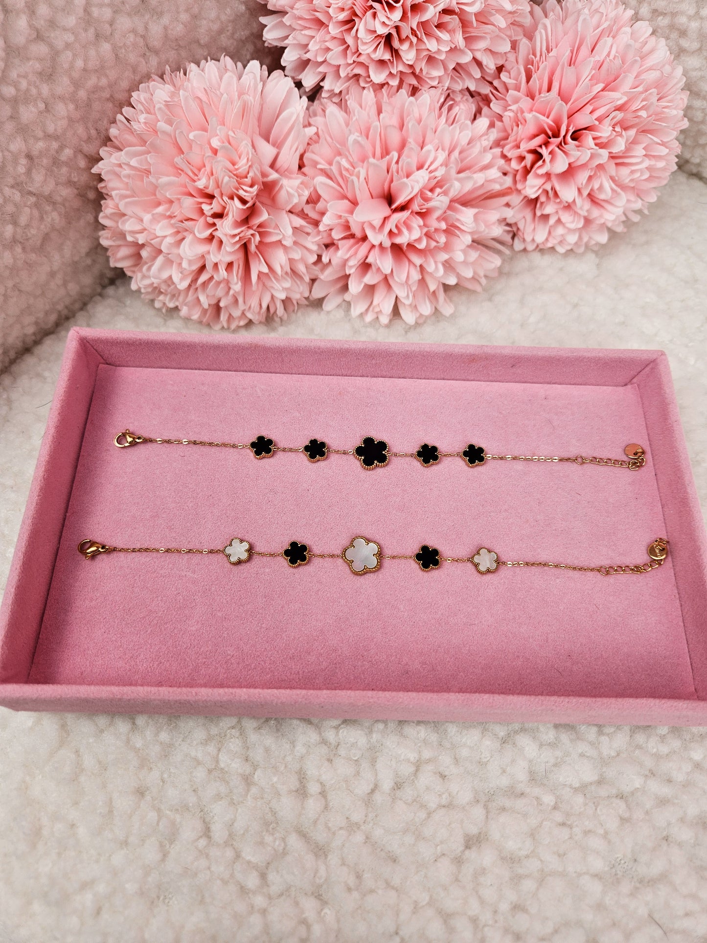 Bracelet Carmine Noir&Blanc DORÉ