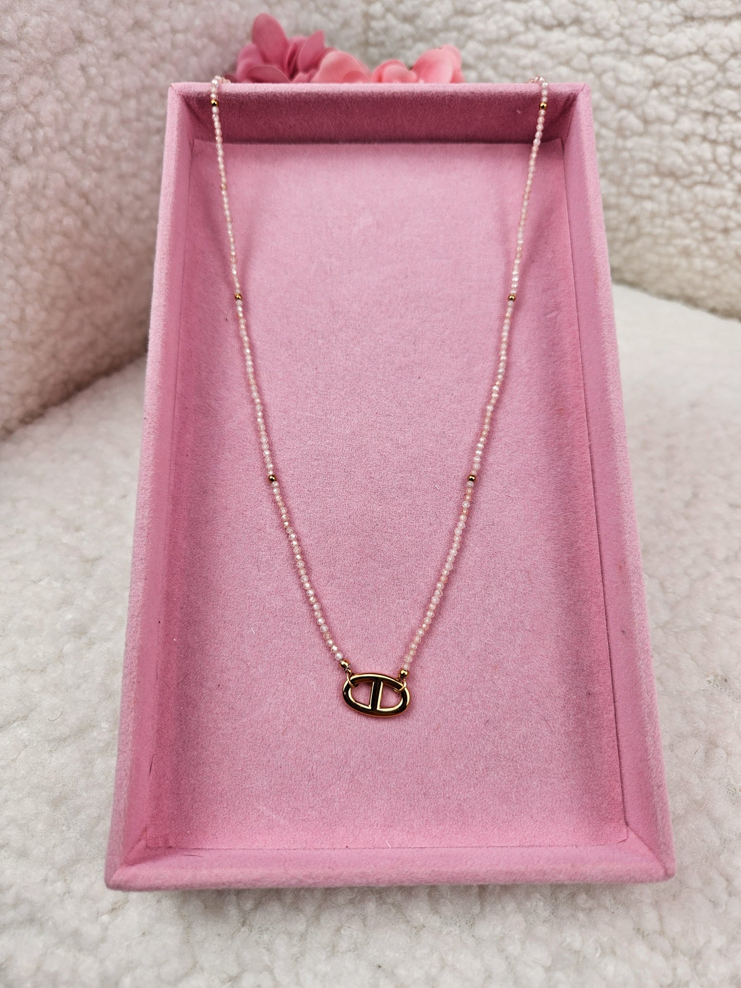 Bracelet/Collier Gabriella light pink DORÉ