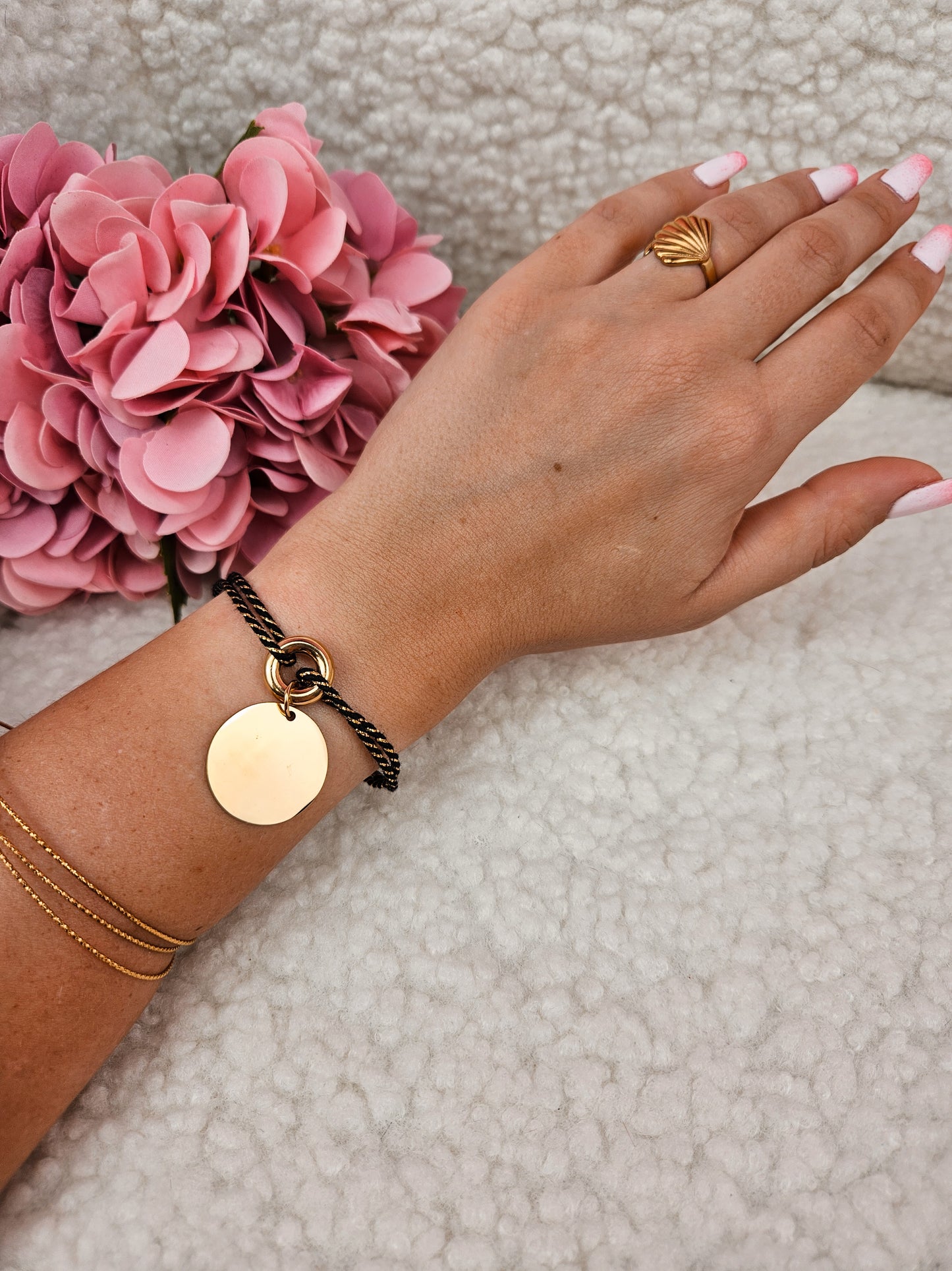 Bracelet Adelina NOIR DORÉ