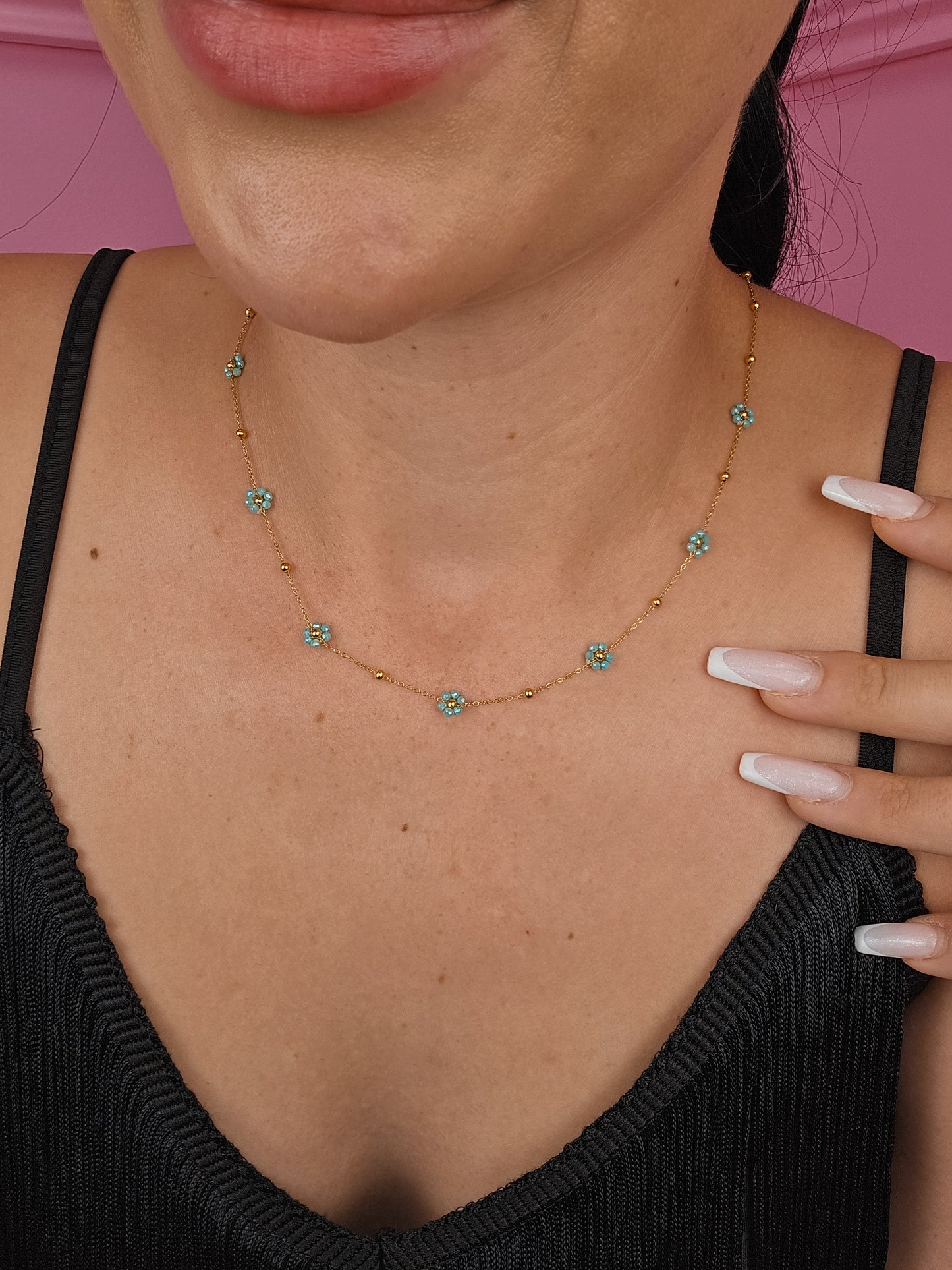 Collier Vicenza DIVERS COLORS DORÉ