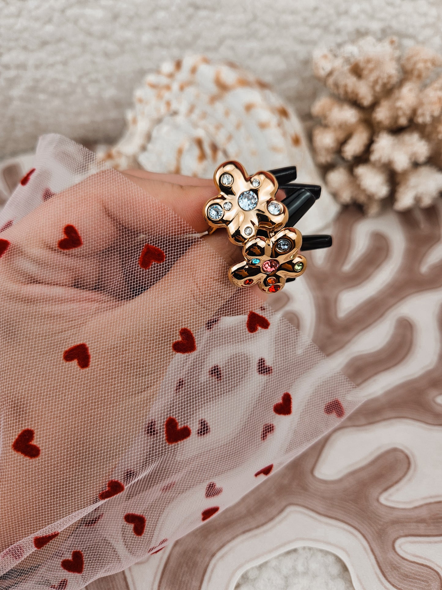 Bague Chila DORÉE CLAIRE/COLORÉE