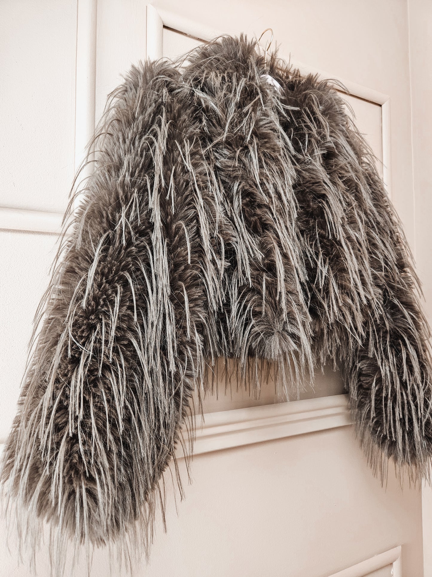 Veste en fourrure synthétique Cynthia marron