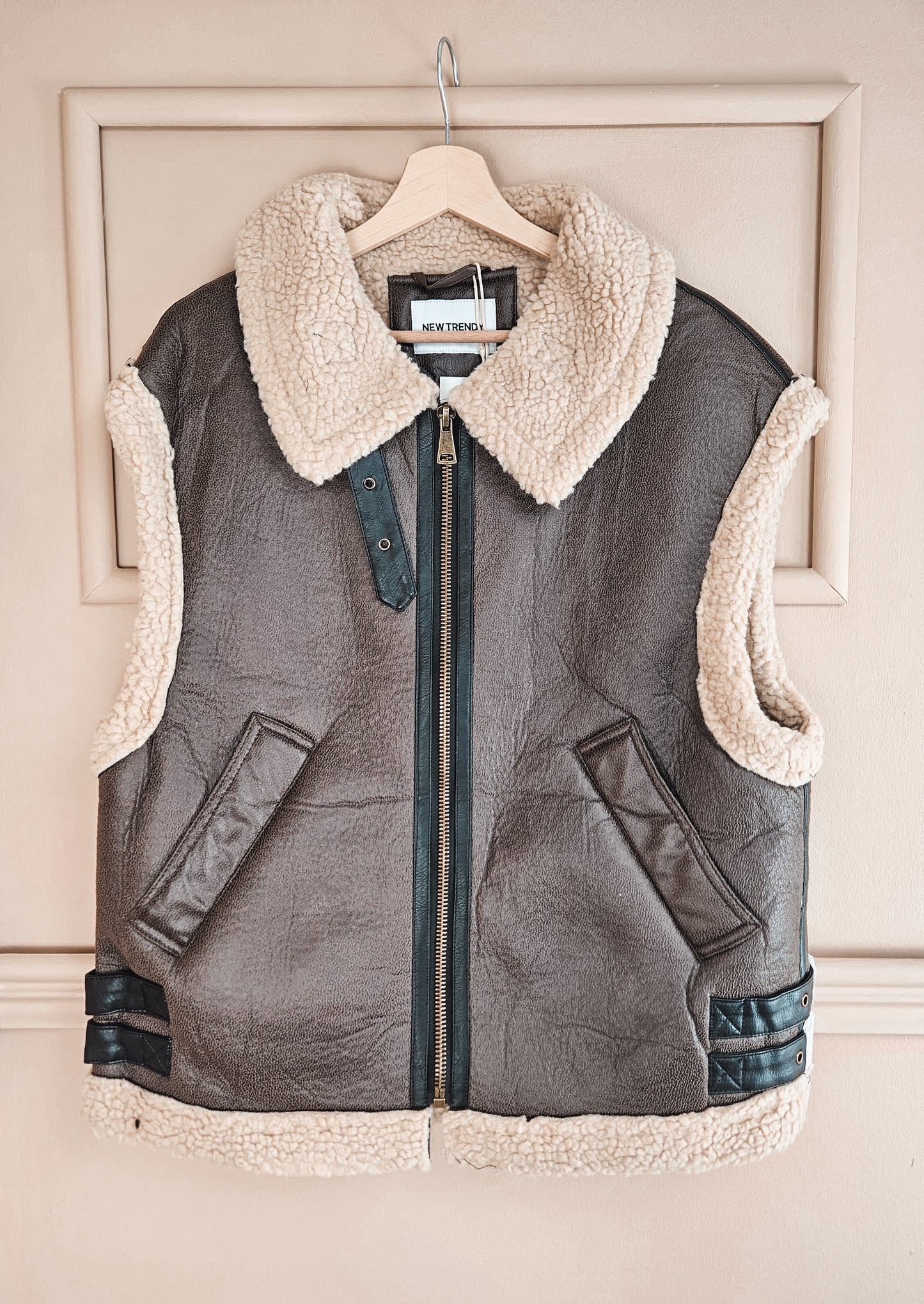 Veste sans manches Camilla marron