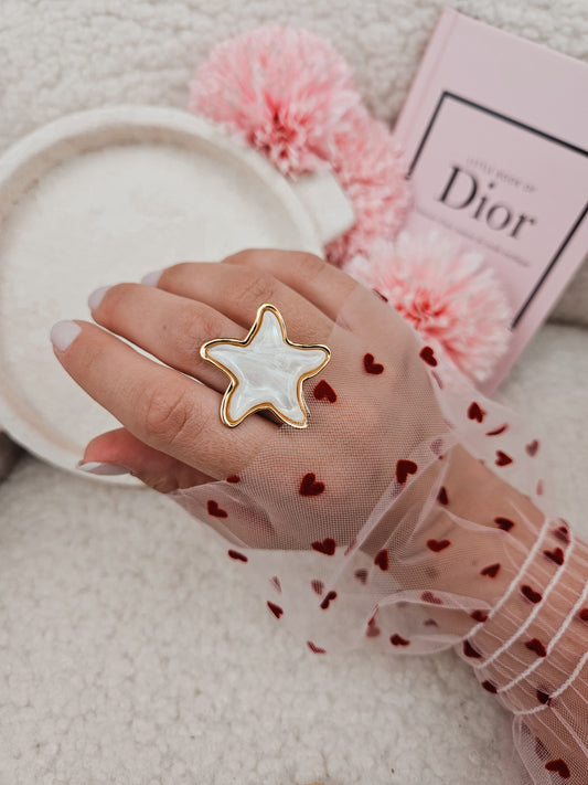 Bague Star pearl DORÉE
