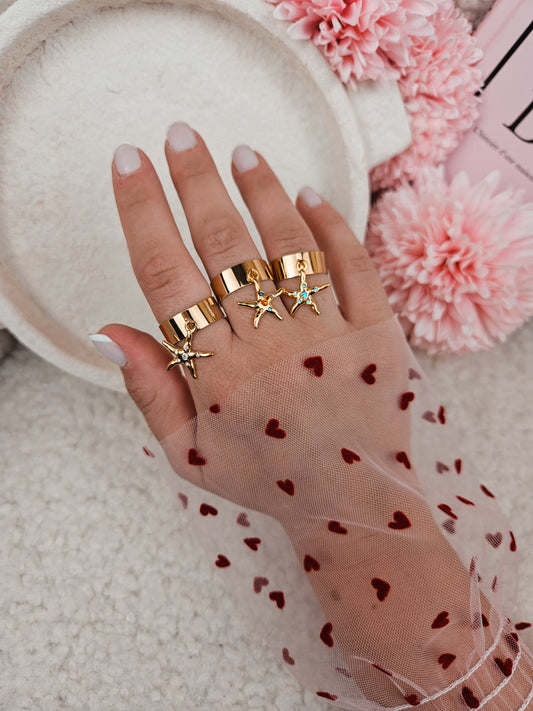 Bague Zirconia DIVERS COLORIS DORÉE