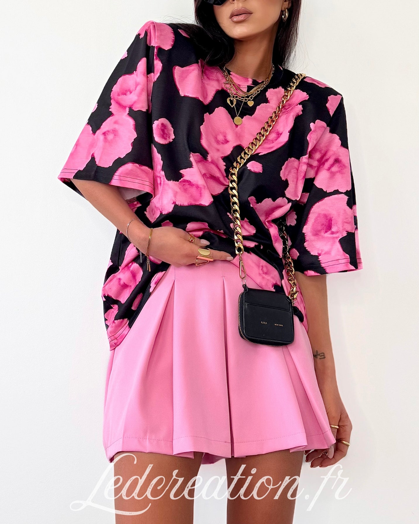 Jupe/Short Plissé Baby Pink