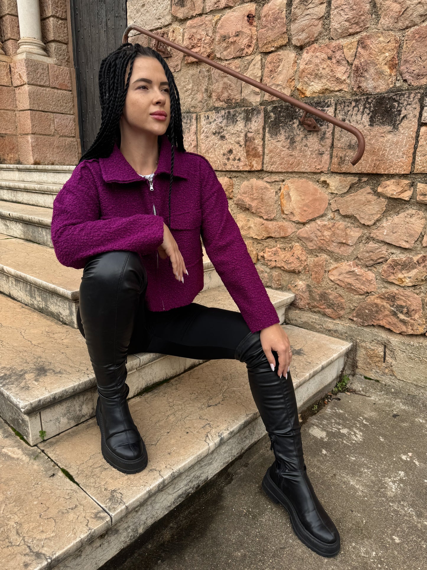 Gilet Carla violet