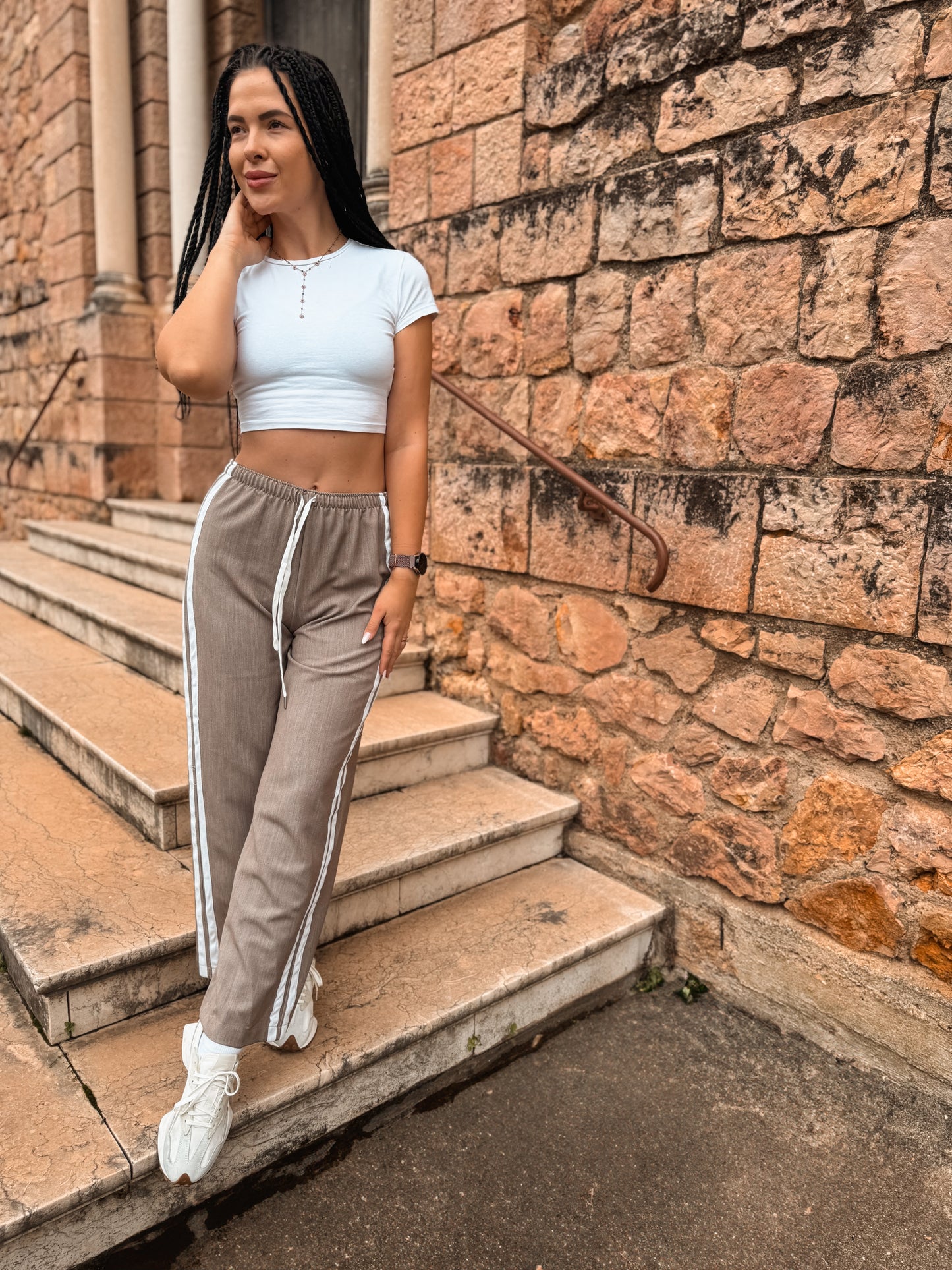 Pantalon Rosa marron