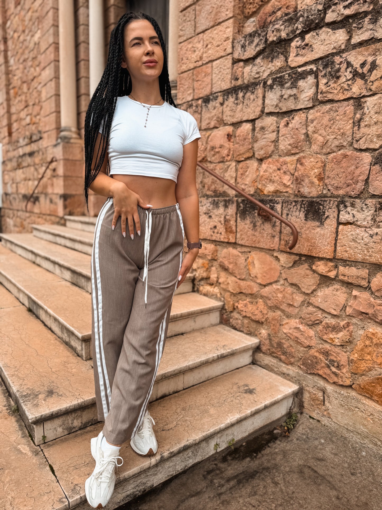 Pantalon Rosa marron