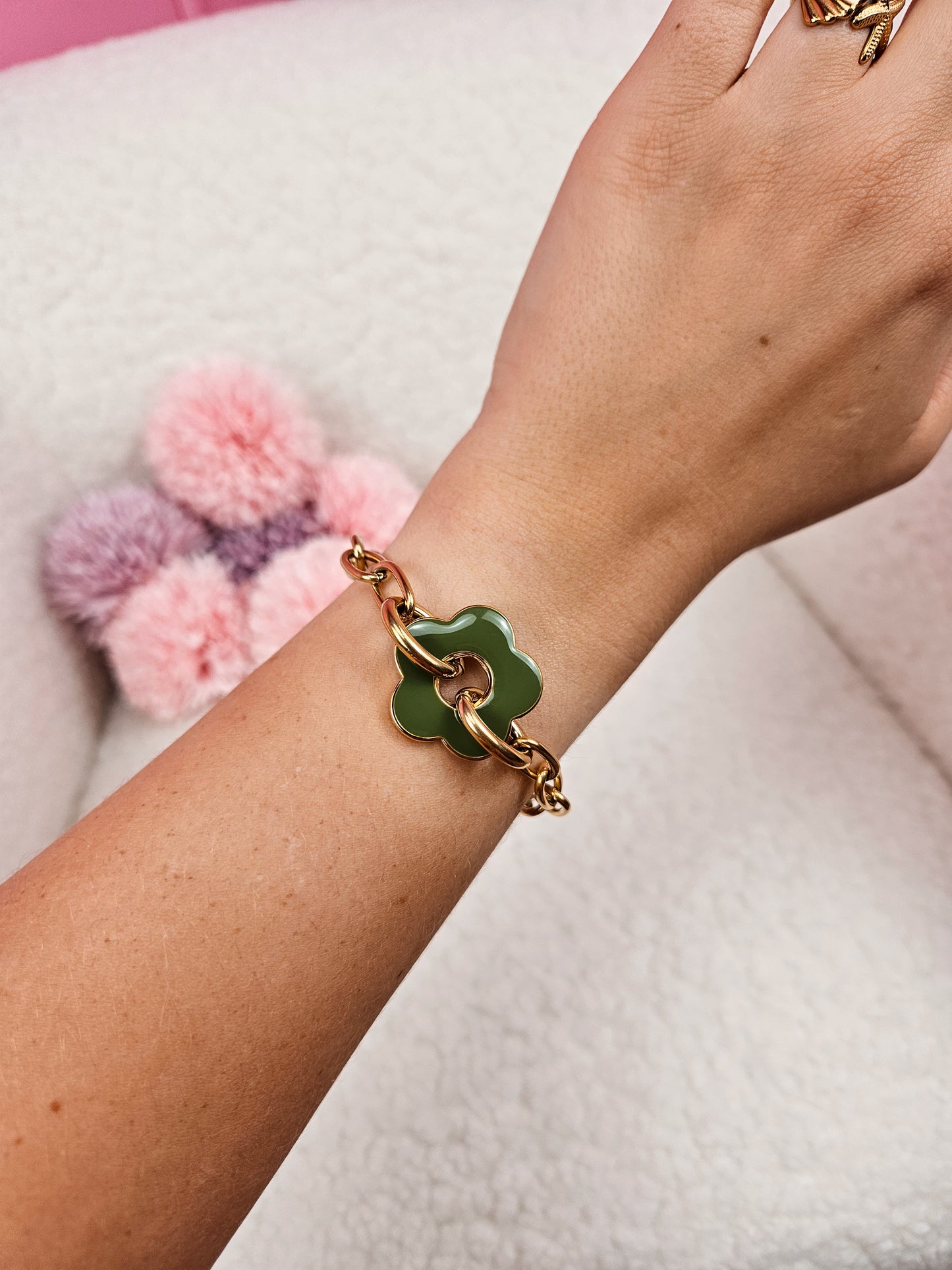 Bracelet Nala Vert  DORÉ