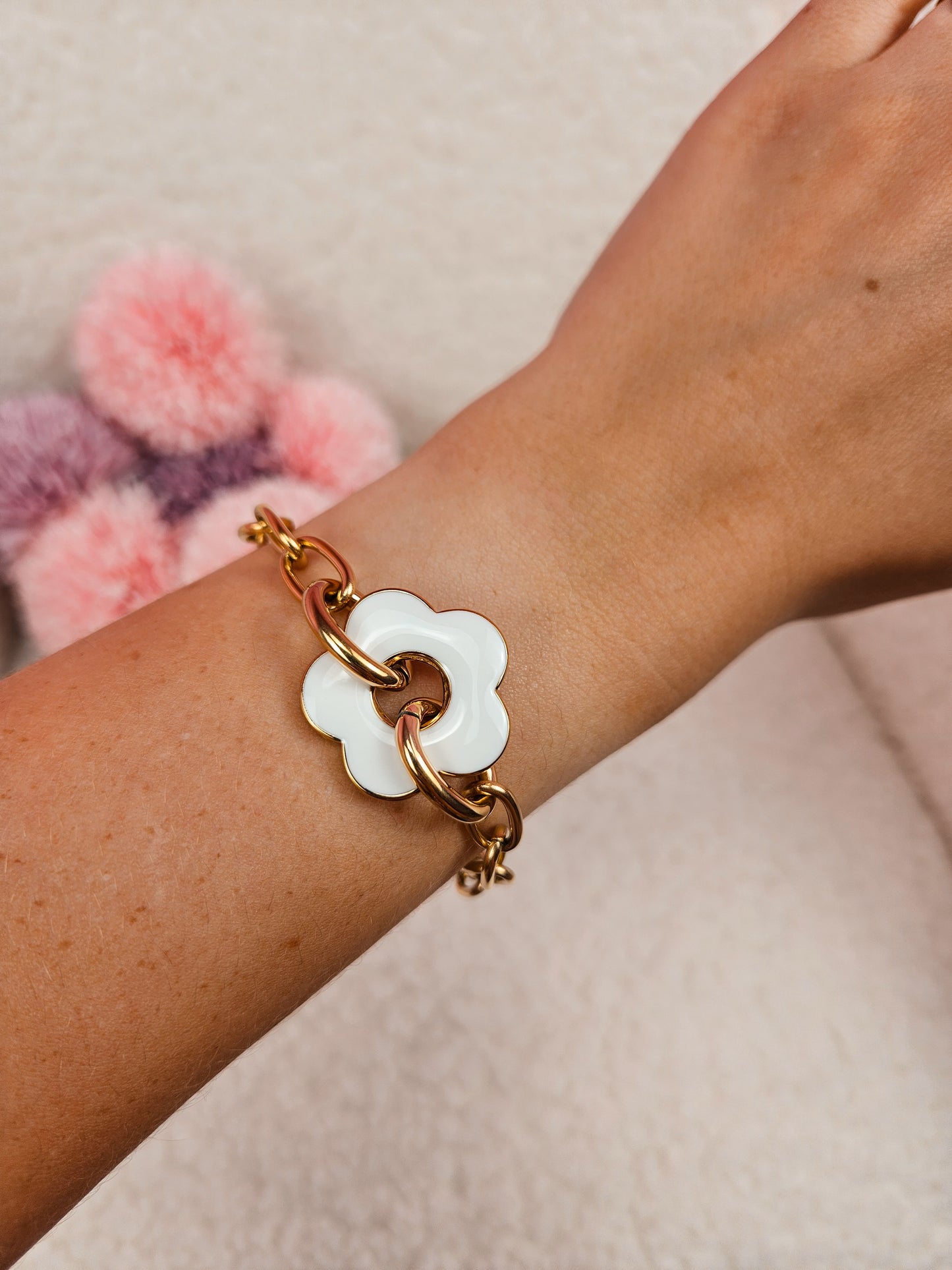 Bracelet Nala Blanc DORÉ